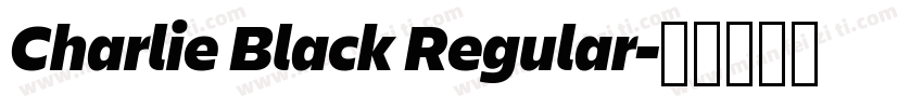 Charlie Black Regular字体转换